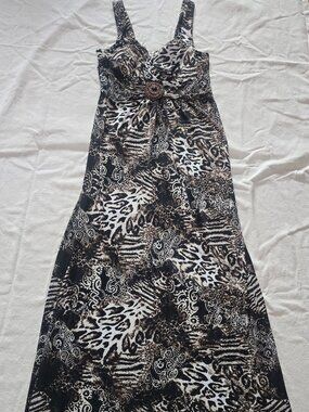 Animal Print Maxi Dress